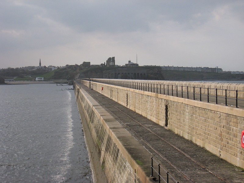 2011 UK England Newcastle  0245.jpg - A visit to Newcastle in the UK, April 2011. The first day was getting there, seeing downtown, shopping, "The Keep", the Grand Hotel, and the coast.